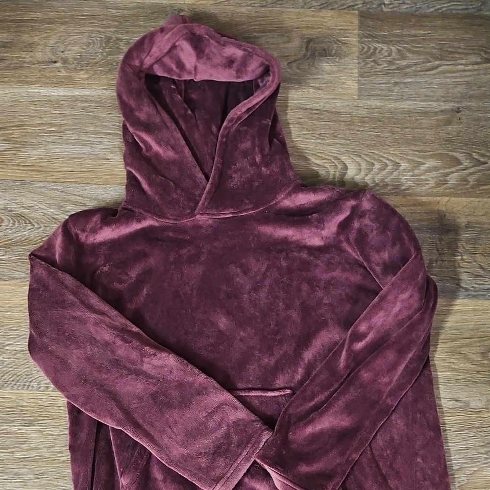 32 Degrees Plush Maroon Hoodie